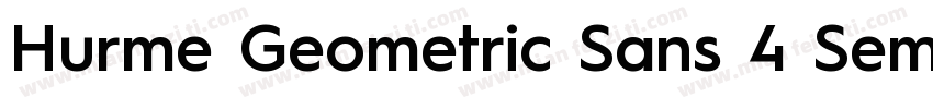 Hurme Geometric Sans 4 SemiBold字体转换